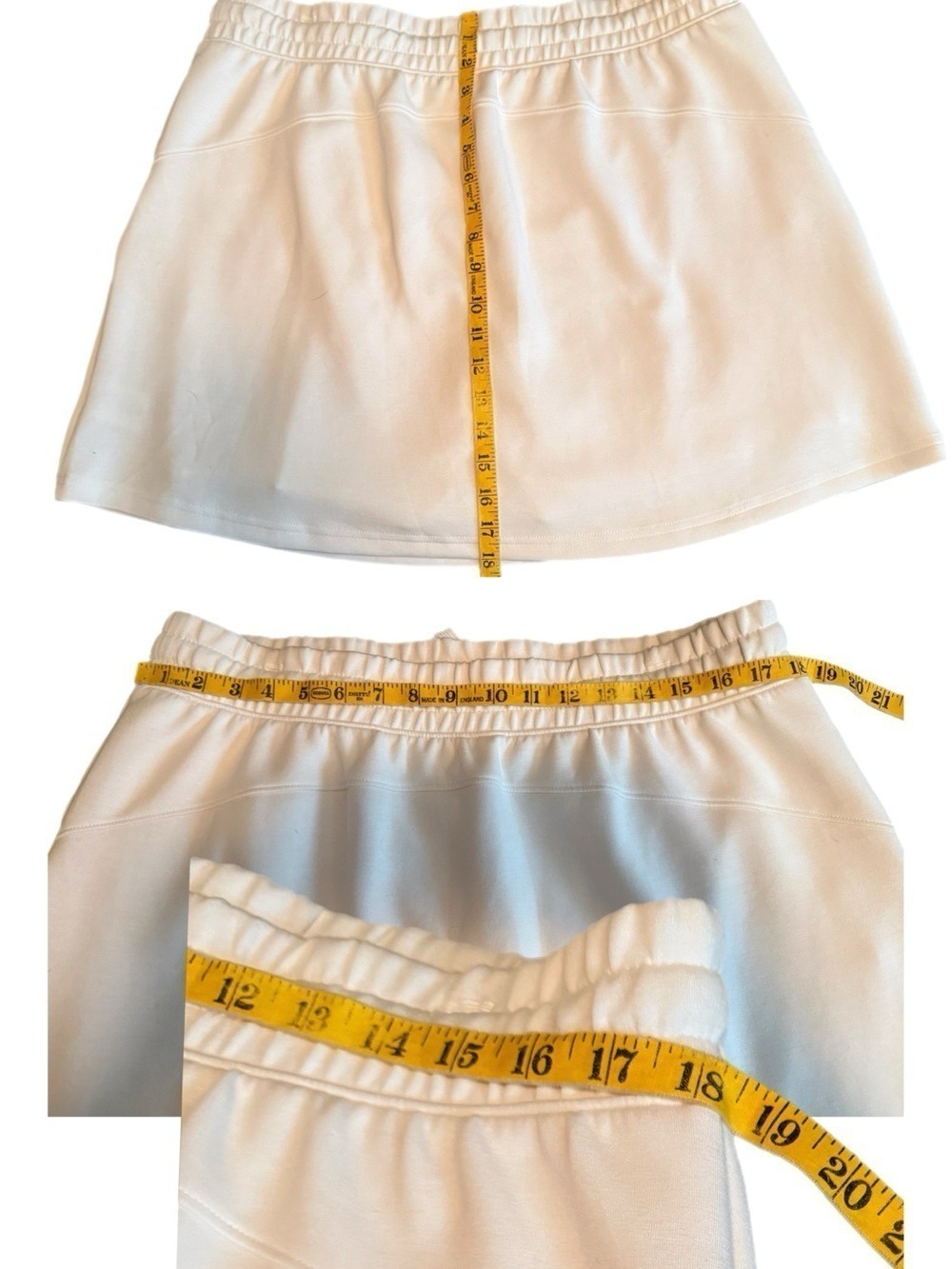 Rae Mode Athletic/Athleisure White Plus Size Skort (skirt + short) in 3X NWOT - Picture 9 of 15